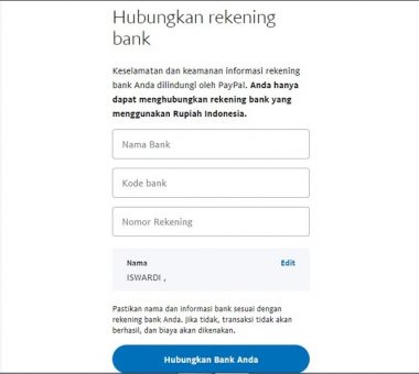 Cara Menambahkan Rekening Bank Di PayPal Update 2024