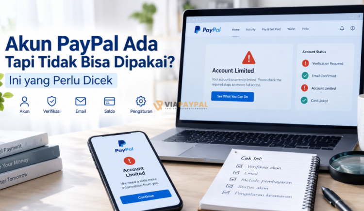 Akun PayPal Ada Tapi Tidak Bisa Dipakai