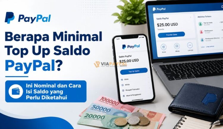 Berapa Minimal Top Up Saldo PayPal