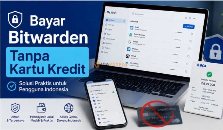 Cara Bayar Bitwarden Tanpa Kartu Kredit