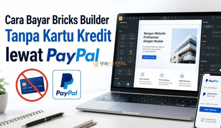 Cara Bayar Bricks Builder Tanpa Kartu Kredit lewat PayPal