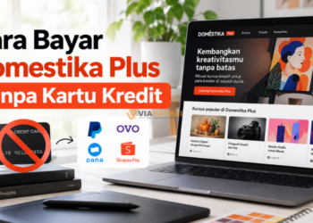 Cara Bayar Domestika Plus Tanpa Kartu Kredit