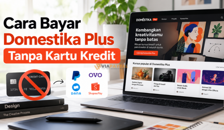 Cara Bayar Domestika Plus Tanpa Kartu Kredit