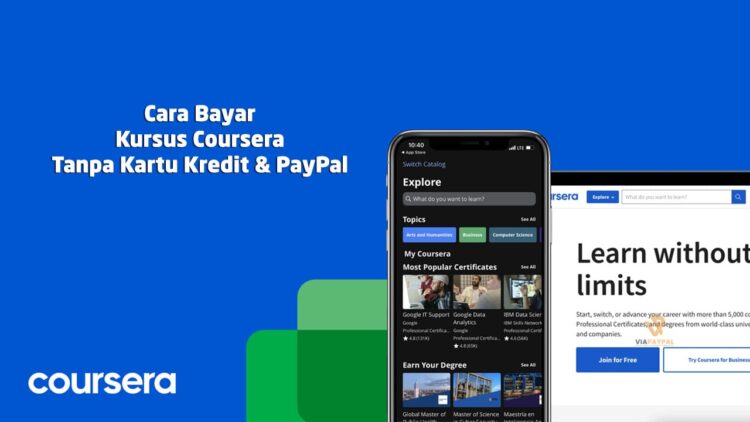 Cara Bayar Kursus Coursera Tanpa Kartu Kredit dan PayPal