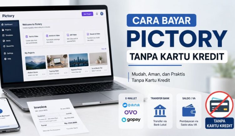 Cara Bayar Pictory Tanpa Kartu Kredit