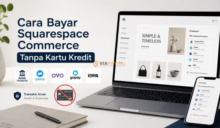 Cara Bayar Squarespace Commerce Tanpa Kartu Kredit