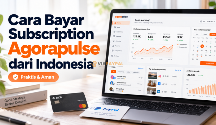 Cara Bayar Subscription Agorapulse dari Indonesia