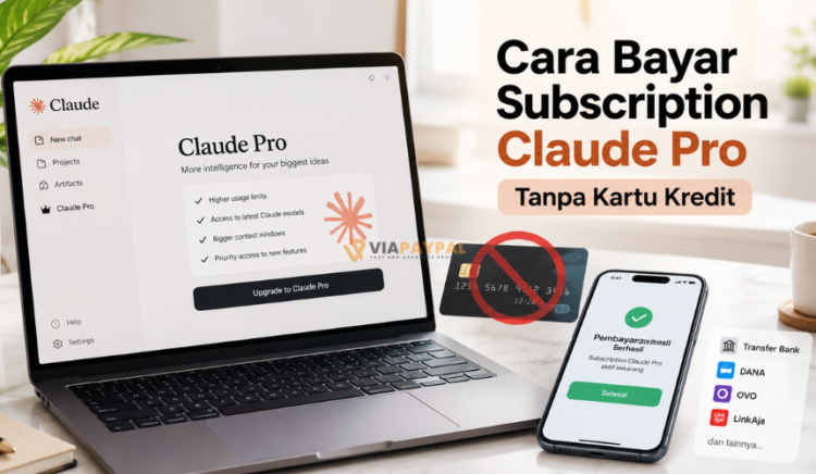 Cara Bayar Subscription Claude Pro Tanpa Kartu Kredit