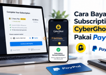 Cara Bayar Subscription CyberGhost Pakai PayPal