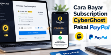 Cara Bayar Subscription CyberGhost Pakai PayPal