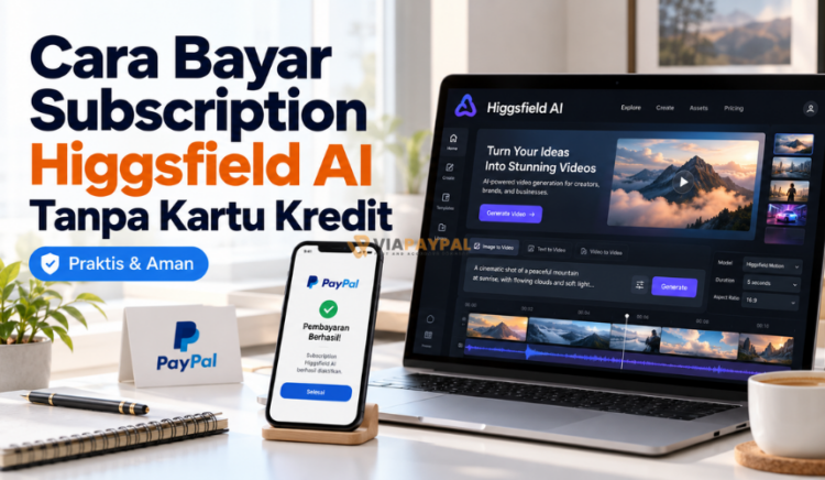 Cara Bayar Subscription Higgsfield AI Tanpa Kartu Kredit