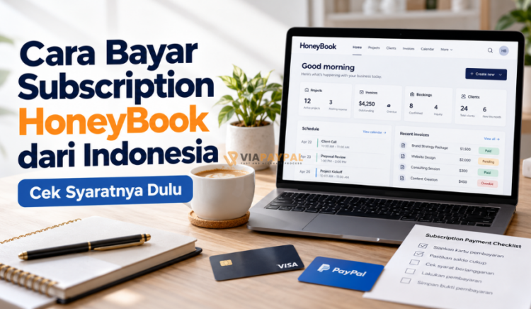 Cara Bayar Subscription HoneyBook dari Indonesia