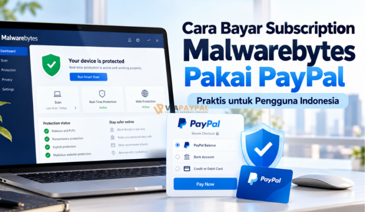 Cara Bayar Subscription Malwarebytes Pakai PayPal