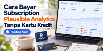Cara Bayar Subscription Plausible Analytics Tanpa Kartu Kredit