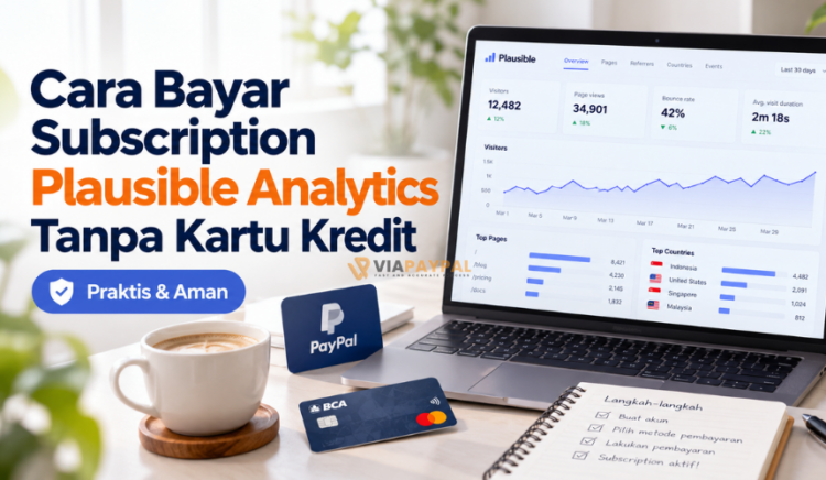 Cara Bayar Subscription Plausible Analytics Tanpa Kartu Kredit