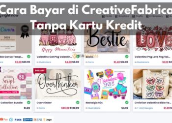 Cara Bayar di CreativeFabrica Tanpa Kartu Kredit