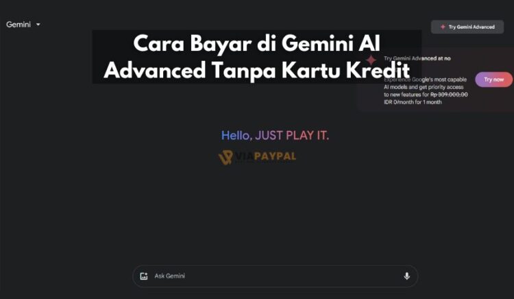 Cara Bayar di Gemini AI Tanpa Kartu Kredit