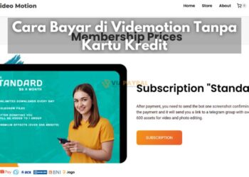 Cara Bayar di Videmotion Tanpa Kartu Kredit