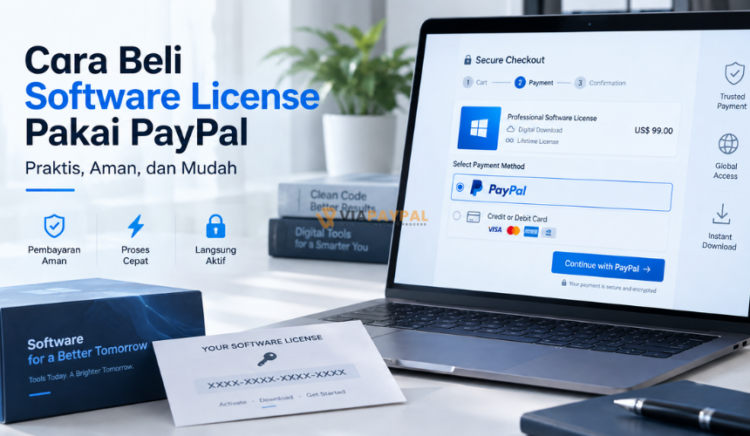 Cara Beli Software License Pakai PayPal