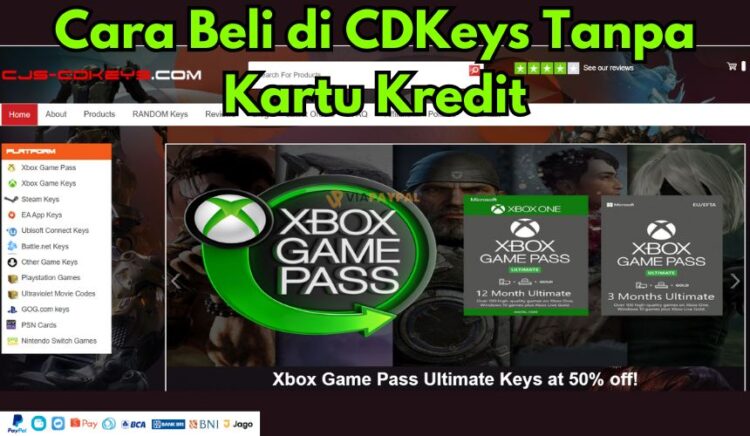 Cara Beli di CDKeys Tanpa Kartu Kredit