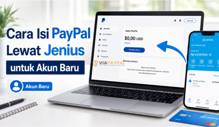 Cara Isi PayPal Lewat Jenius untuk Akun Baru