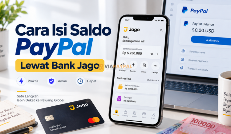 Cara Isi Saldo PayPal Lewat Bank Jago