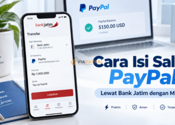 Cara Isi Saldo PayPal Lewat Bank Jatim