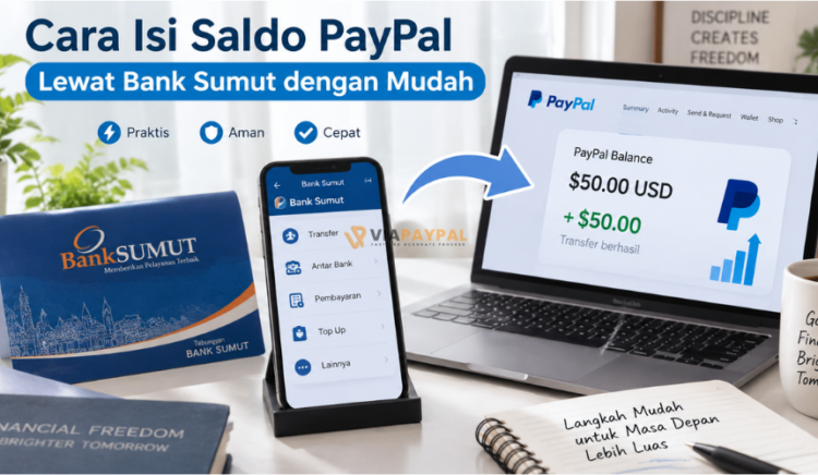 Cara Isi Saldo PayPal Lewat Bank Sumut