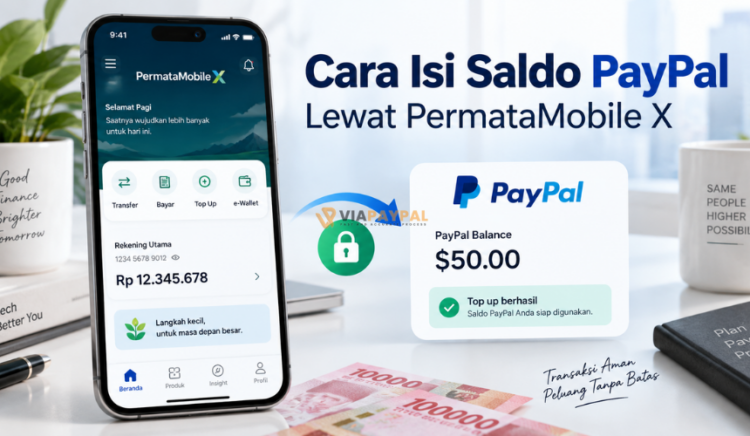 Cara Isi Saldo PayPal Lewat PermataMobile X