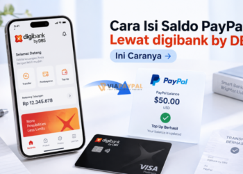 Cara Isi Saldo PayPal Lewat digibank by DBS