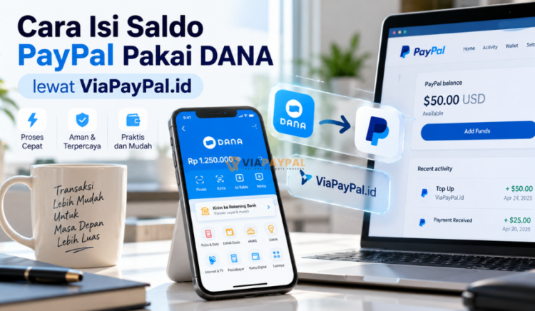 Cara Isi Saldo PayPal Pakai DANA
