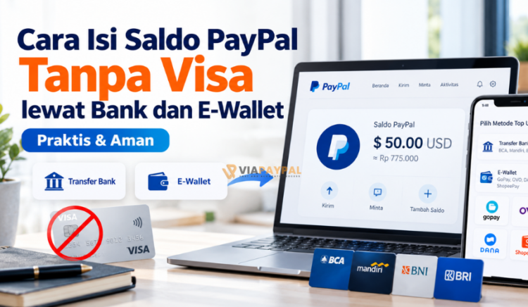 Cara Isi Saldo PayPal Tanpa Visa