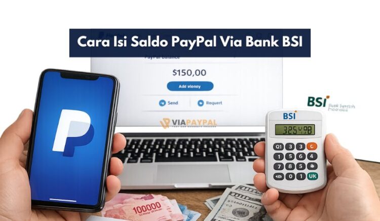 Cara Isi Saldo PayPal Via Bank BSI