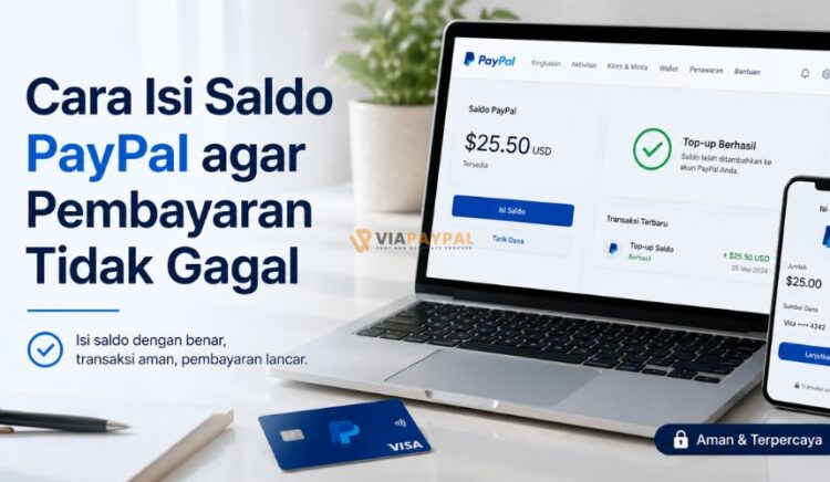 Cara Isi Saldo PayPal agar Pembayaran Tidak Gagal