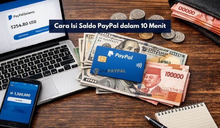 Cara Isi Saldo PayPal dalam 10 Menit