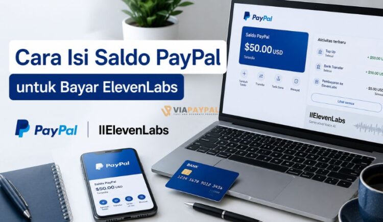 Cara Isi Saldo PayPal untuk Bayar ElevenLabs