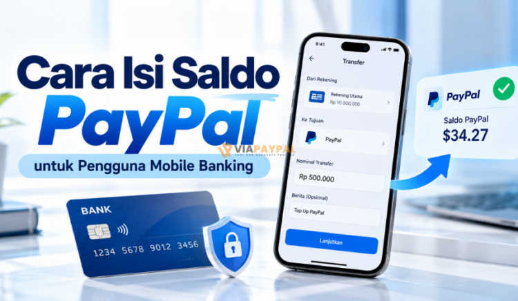 Cara Isi Saldo PayPal untuk Pengguna Mobile Banking