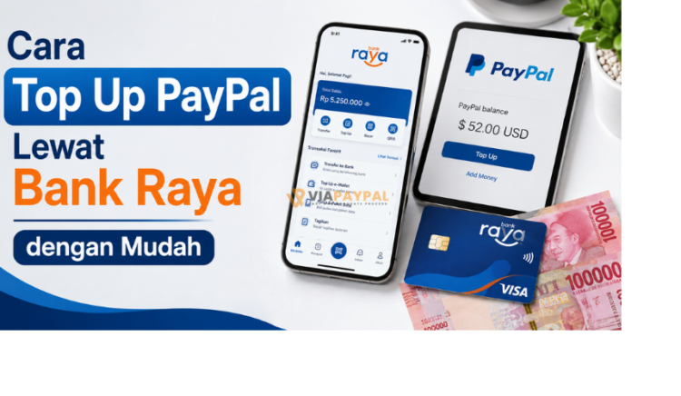 Cara Top Up PayPal Lewat Bank Raya