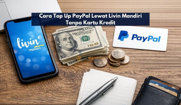 Cara Top Up PayPal Lewat Livin Mandiri Tanpa Kartu Kredit