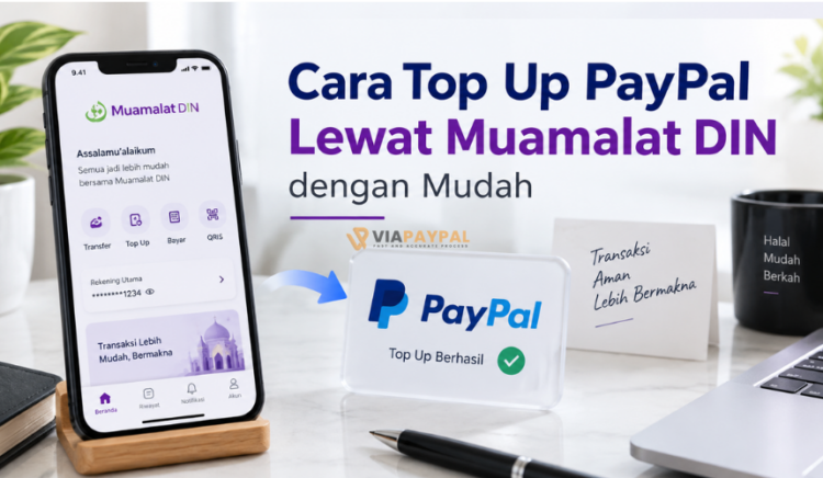 Cara Top Up PayPal Lewat Muamalat DIN