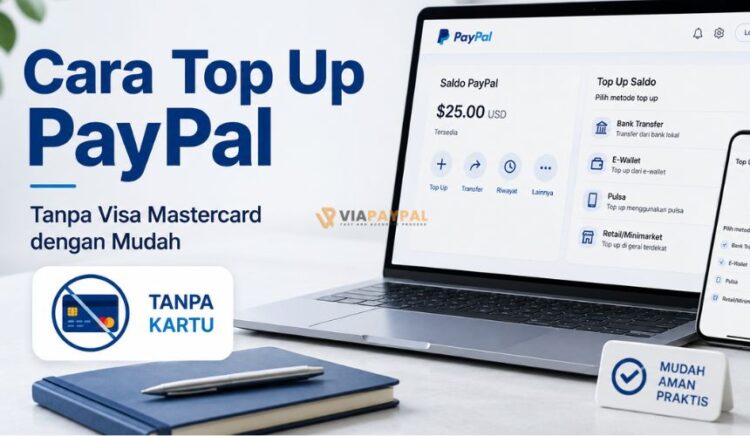 Cara Top Up PayPal Tanpa Visa Mastercard dengan Mudah