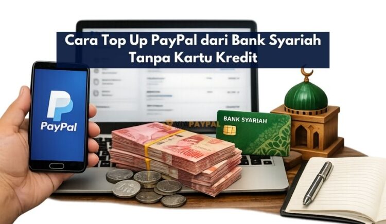 Cara Top Up PayPal dari Bank Syariah Tanpa Kartu Kredit