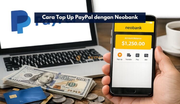 Cara Top Up PayPal dengan Neobank