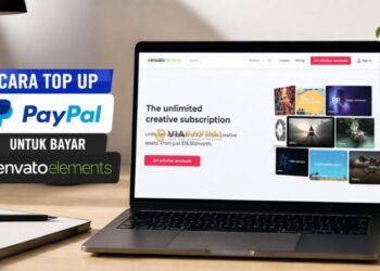 Cara Top Up PayPal untuk Bayar Envato Elements