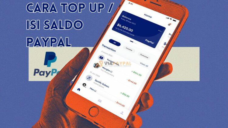 Cara Top up Isi Saldo Paypal