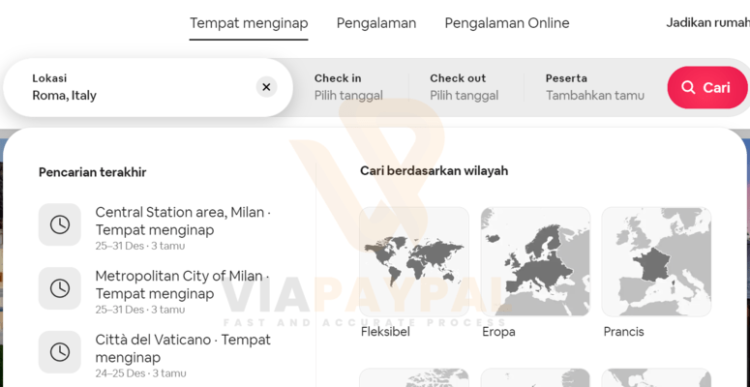 Cara Pesan Dan Bayar Di Airbnb Tanpa Kartu Kredit 2024 - ViaPayPal