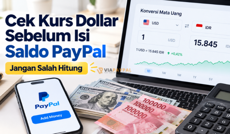 Cek Kurs Dollar Sebelum Isi Saldo PayPal