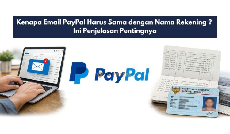 Kenapa Email PayPal Harus Sama dengan Nama Rekening