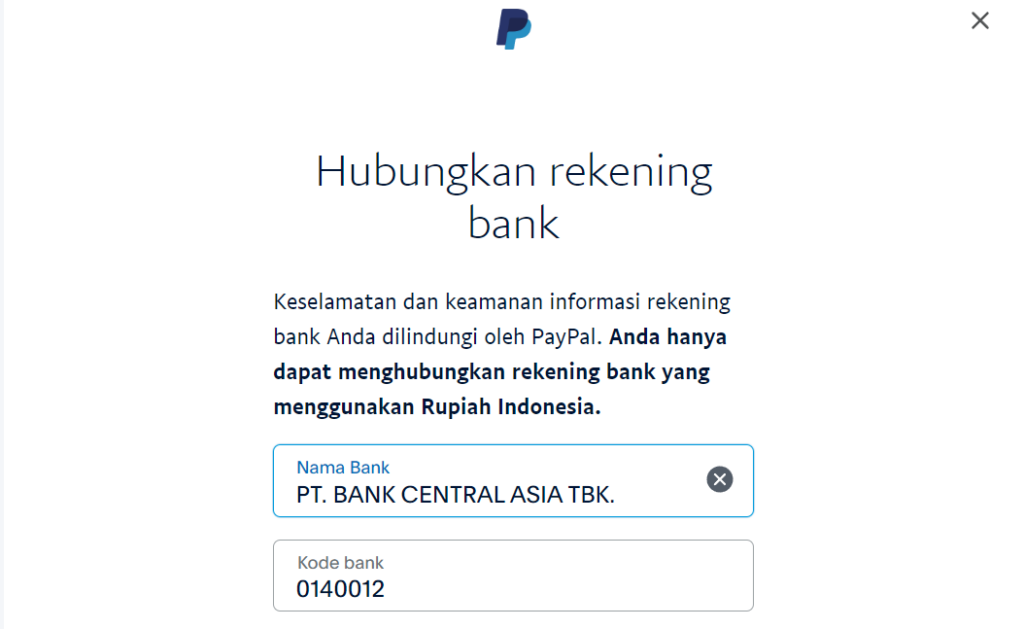 Kode Bank BCA Untuk PayPal Terbaru 2024 - ViaPayPal