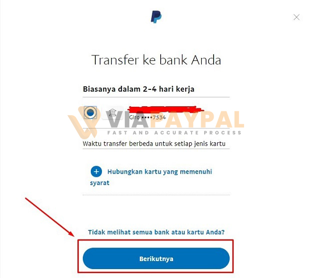 Kode Bank BCA Untuk PayPal